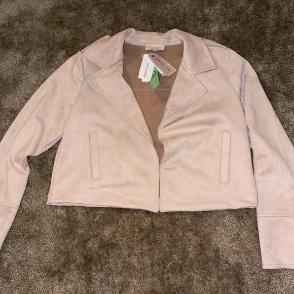 Philosophy Jackets & Blazers - Philosophy Blush Pink Flux Suede Jacket